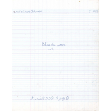 Cahier du jour n°2