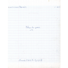 Cahier du jour n°2