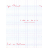 Cahier du jour n°3
