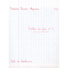 Cahier du jour n°3