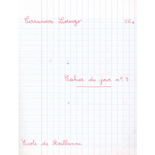 Cahier du jour n°3