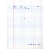 Cahier du jour