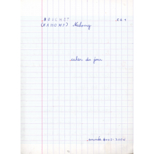 Cahier du jour