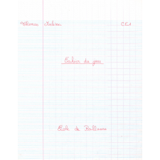 Cahier du jour