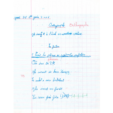 Cahier du jour