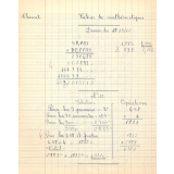 Cahier de mathématiques