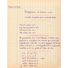 Cahier d'exercices mathématiques