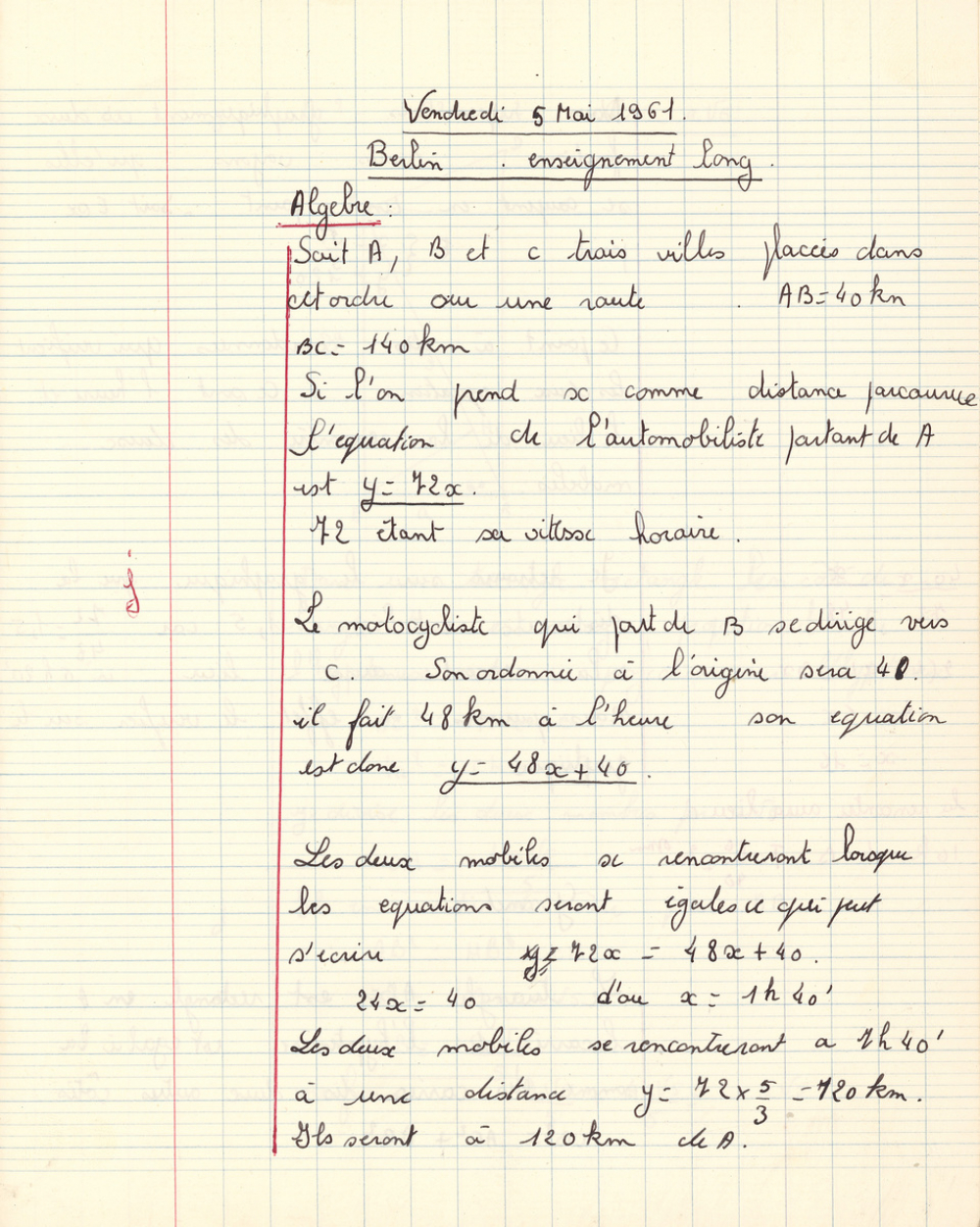 Cahier d'exercices  mathématiques