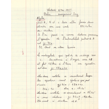 Cahier d'exercices mathématiques