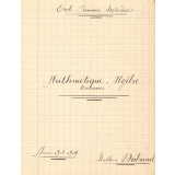 Arithmétique-Algèbre Exercices
