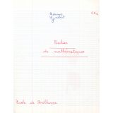 Cahier de mathématiques