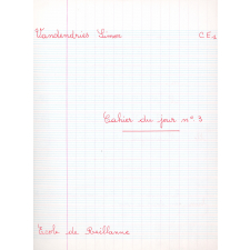 Cahier du jour n°3