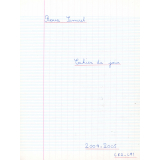 Cahier du jour