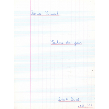 Cahier du jour