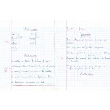 Cahier du jour