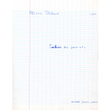 Cahier du jour n°3