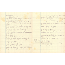 Cahier de mathématiques