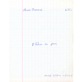 Cahier du jour 