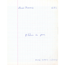 Cahier du jour
