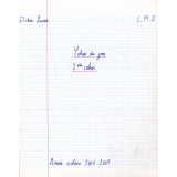 Cahier du jour 2ème cahier