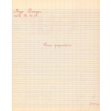 Cahier du jour