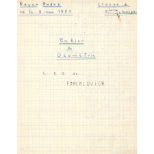 Cahier de Géométrie
