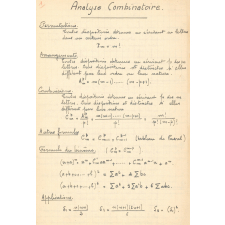 Aide-mémoire Analyse, Géométrie analytique