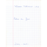 Cahier du jour