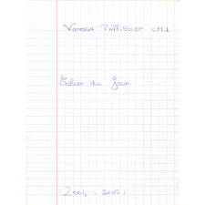 Cahier du jour