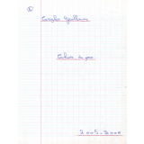 Cahier du jour
