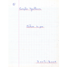 Cahier du jour