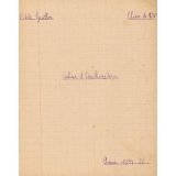 Cahier d'arithmétique
