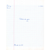Cahier du jour n3