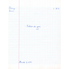 Cahier du jour n3