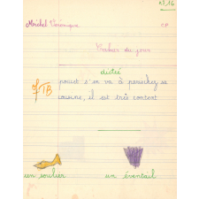 Cahier du jour