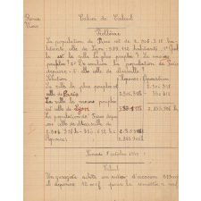 Cahier de calcul