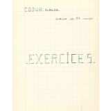 Cahier d'exercices