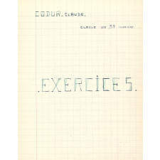Cahier d'exercices