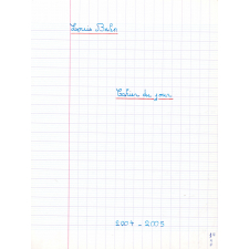 Cahier du jour