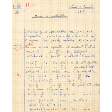 Devoir de mathématiques