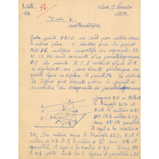Devoir de mathématiques