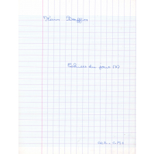 Cahier du jour (3)