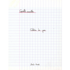 Cahier du jour