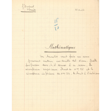 Mathématiques