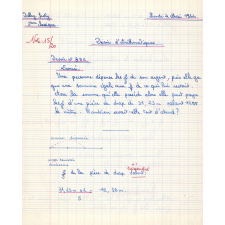 Devoir d'arithmétique