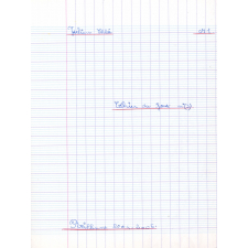 Cahier du jour n°(3)
