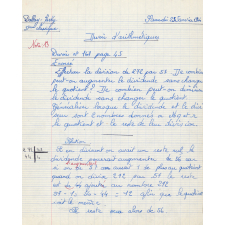 Devoir d'arithmétique