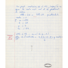 Devoir d'arithmétique