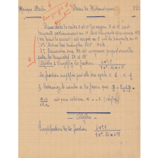 Devoir de mathématiques