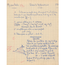 Devoir de mathématiques